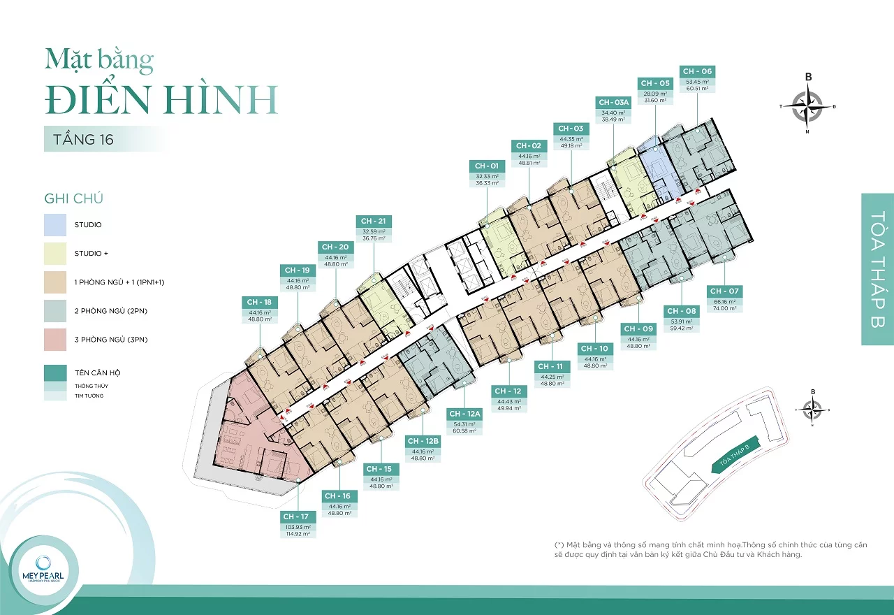 layout tang can ho toa B Meypearl Harmony Phu Quoc thong tin chinh thuc 2